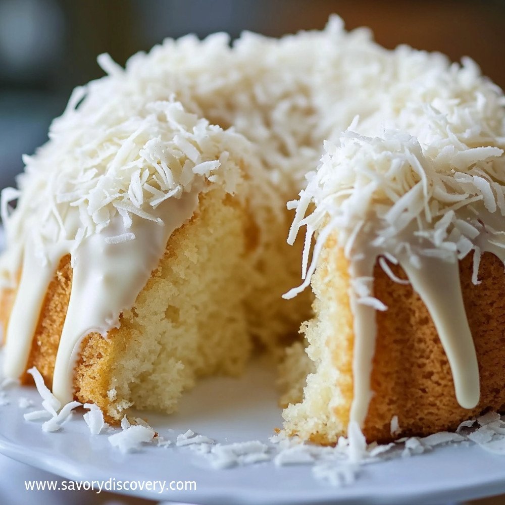 Weißer Schokoladen-Kokos-Bundt-Kuchen Rezept – Savory Discovery ...