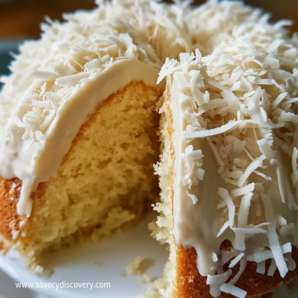 Weißer Schokoladen-Kokos-Bundt-Kuchen Rezept – Savory Discovery ...